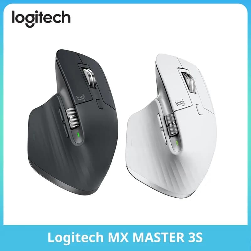 Logitech MX Master 3S Mouse Bluetooth Wireless Laptop with high-end crossed screen