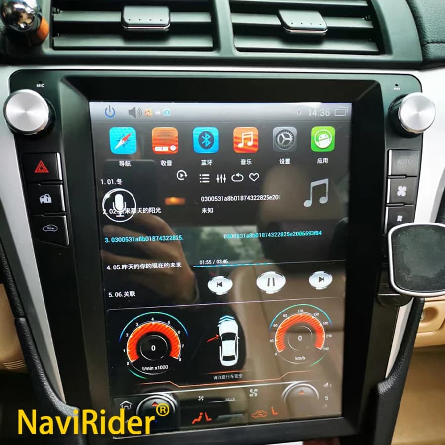 12.1Inch Carplay Multimedia video Player Head Unit For Toyota Camry 2012-2015 Car Bluetooth Android 14 GPS Navigation 4G WIFI