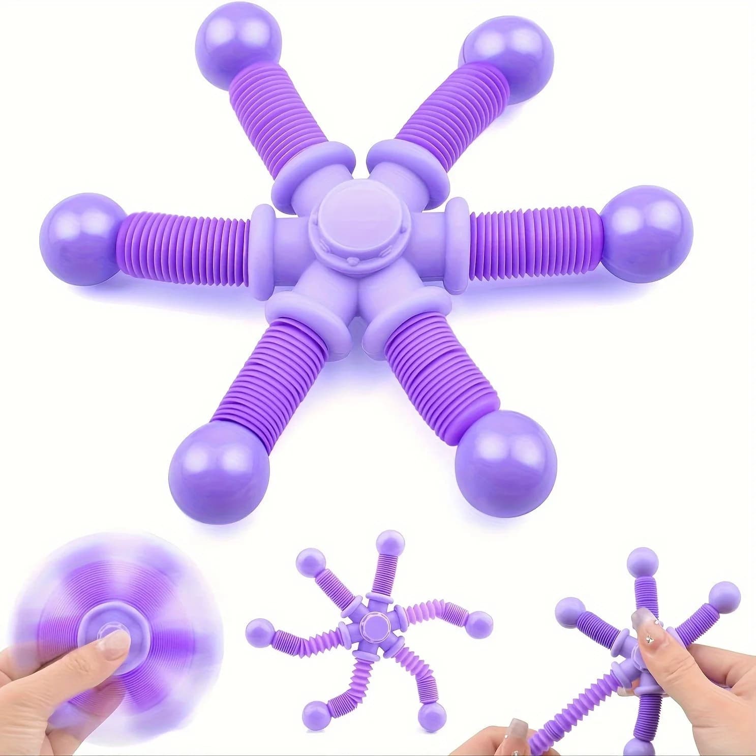 Giocattolo Fidget Spinner da 1 pezzo: relax sensoriale per giovani e adulti, giocattolo rotante per alleviare lo stress, perfetto per cestini pasquali