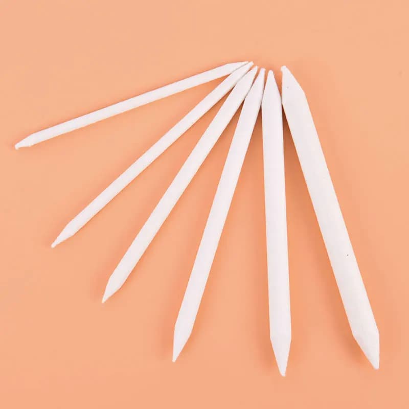 6 Pcs/set Blending Smudge Stump Stick Tortillon Sketch Art White Drawing Charcoal Sketcking Tool Rice Paper Pen Artist Supplies