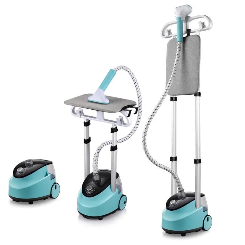 New Household Dual Poles Garment Steamer Iron Powerful Large Capacity Intelligent Vertical Pressurized Hanging Flat Iron Machine