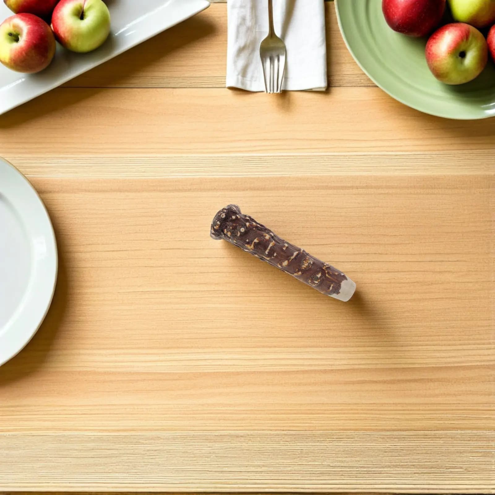 Chef's knife handle in resin horn deer effect 4.32x1.26x1.26in, spare handle for DIY and kitchen knives