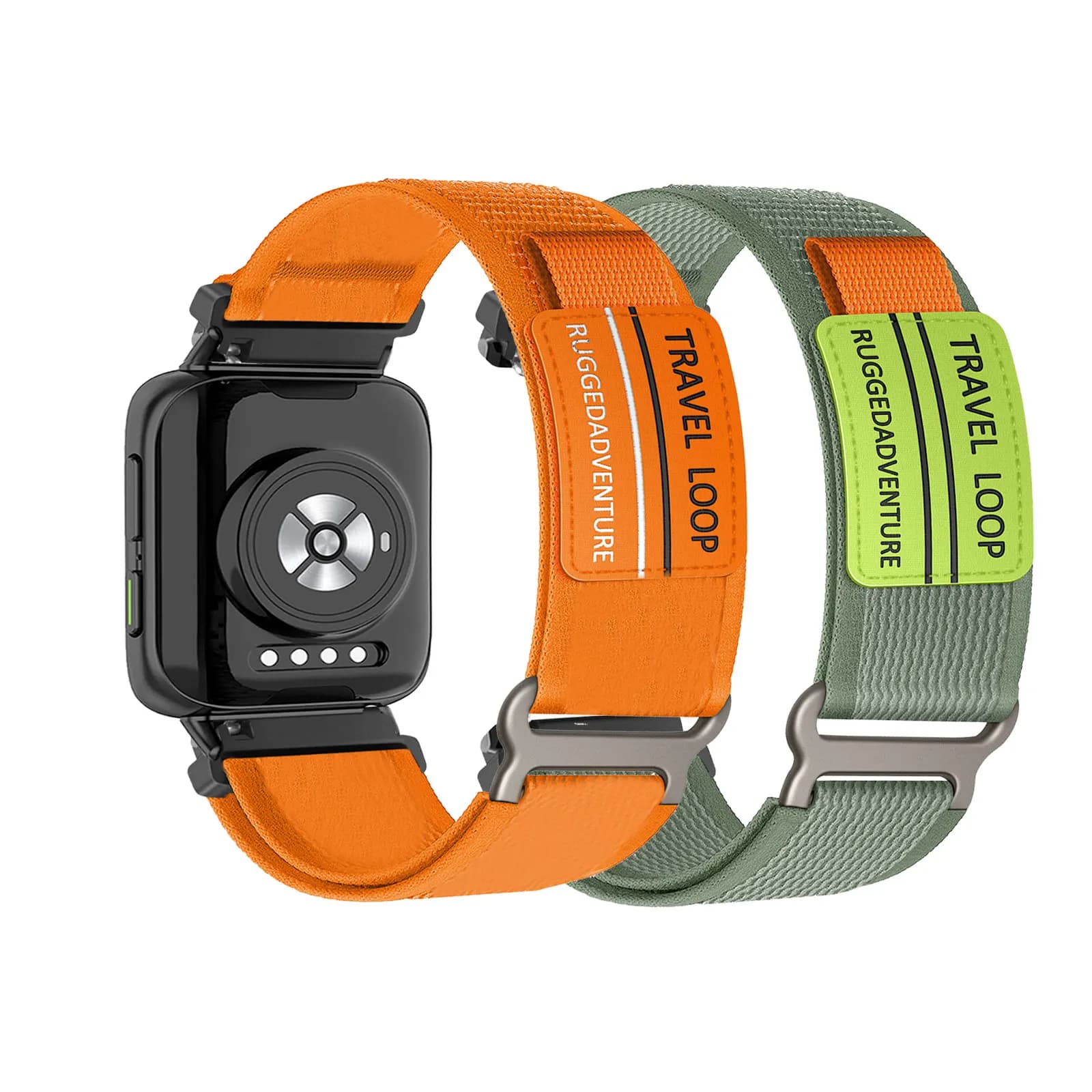 2 fasce in nylon con velcro per cinturino OPPO Watch da 46 mm