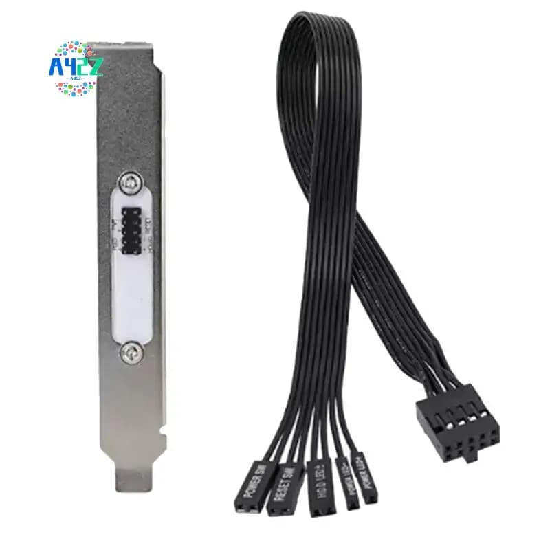 A42Z-Motherboard External Power Switch HDD LED Restart Button Extension Power Cable For PC Case Chassis PCI Baffle