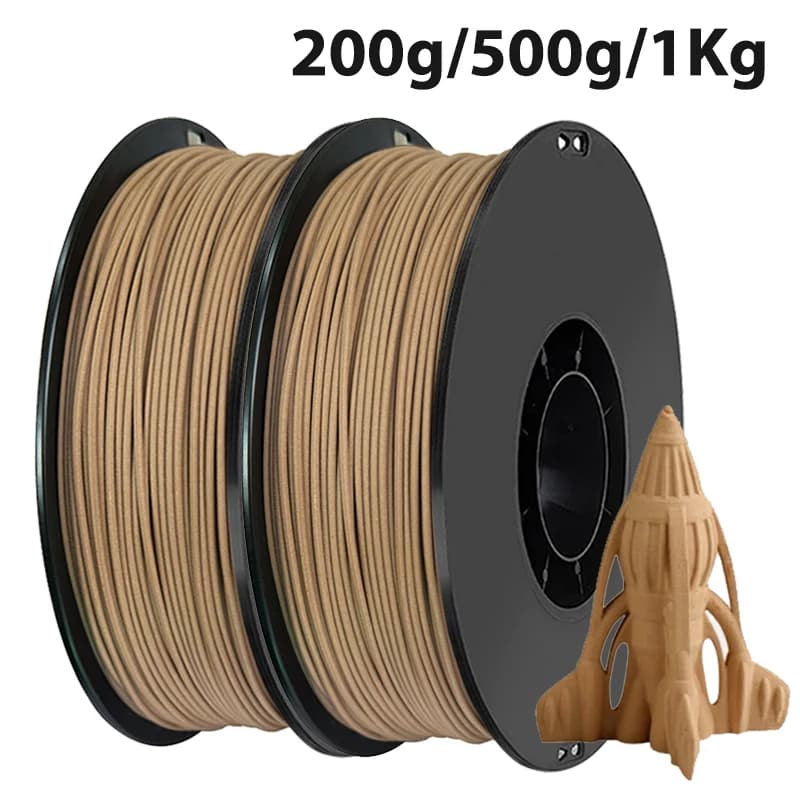 200g 500g 1Kg 3D Printer PLA Dark Wood Filament 1.75mm Dark Wood 3D Printing Materials Wood Pla drrk