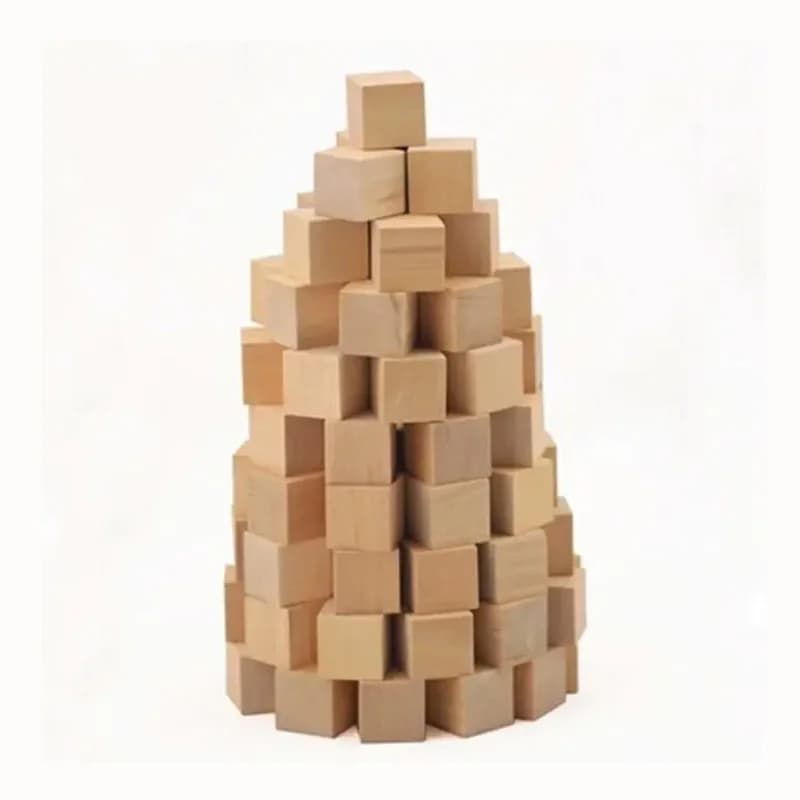 20/50 pezzi non finiti in bianco mini blocchi quadrati in legno fai da te cubi solidi in legno per lavorazione del legno artigianale giocattolo per bambini puzzle che fa materiale