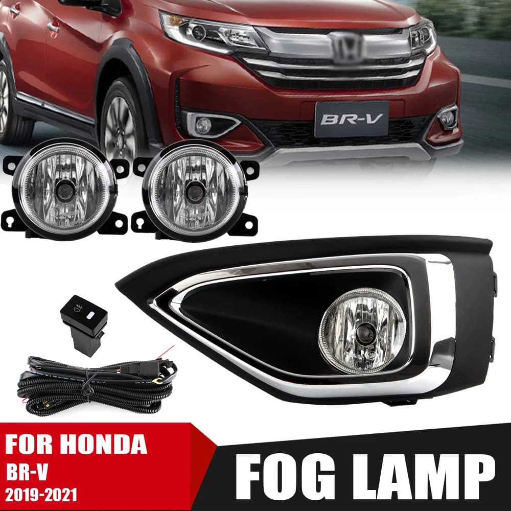 Front bumper fendinebbia refresh kit FOR HONDA BR-V 2019-2021 Additional version BRV Fendinebbia Set switch + wiring