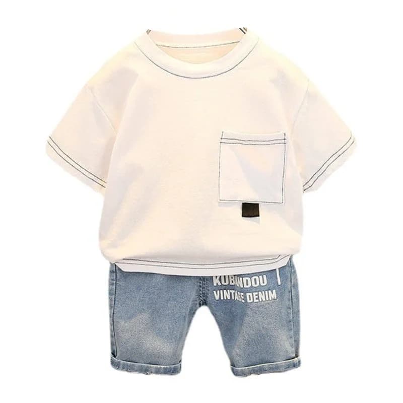 Nuova Estate Del Bambino Della Ragazza Vestiti Vestito Dei Bambini Dei Ragazzi Casual T-Shirt Shorts 2 Pz/set Bambini Abiti Del Bambino Costume Infantile Tute
