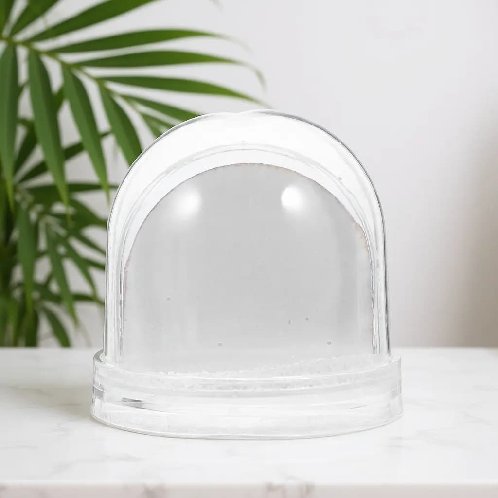 Mini Globo di Neve Fotografico Fai-da-Te, Cornice Vuota per Sublimazione, Regalo Perfetto, Decorazione Globo di Neve con Foto