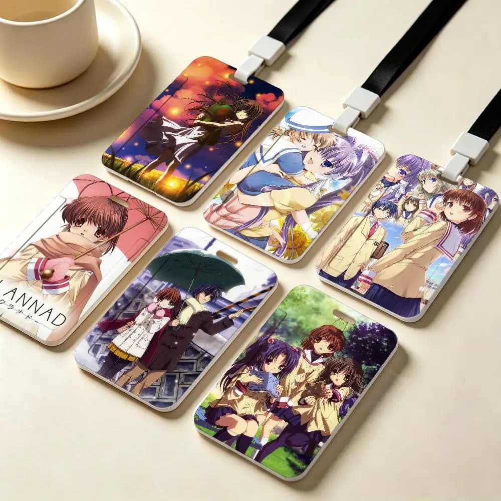 CLANNAD NFC Contactless Sliding Card Sleeve For Student Cards, Bus Cards, ID Cards, And Work Permits