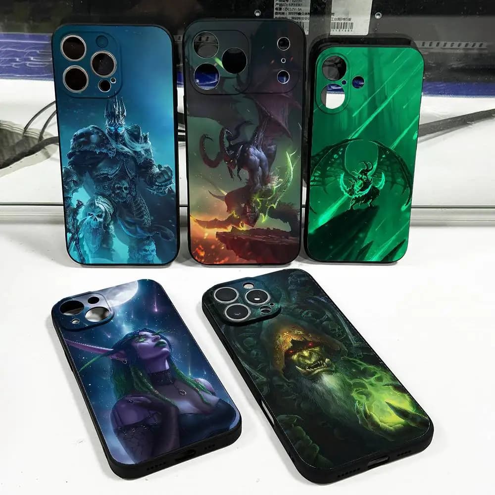 W-World of W-Warcraft Phone Case For iPhone 15,16,17,13,14,11,12,Pro,Max,Plus,E,Air,Mini Protect Shell