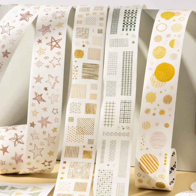 JIANQI 30mm * 2m ins style retro border Washi Tape DIY Scrapbook Aesthetic Masking Tape