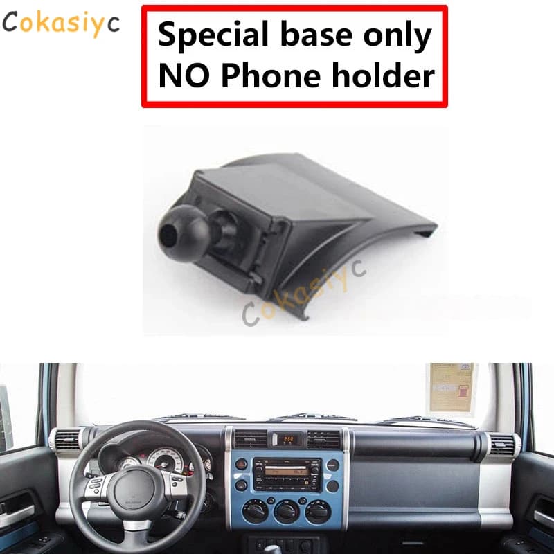 Supporti per telefono da auto speciali per Toyota FJ Cruiser, base di supporto fissa per GPS, accessori da 17 mm, 2007-2017