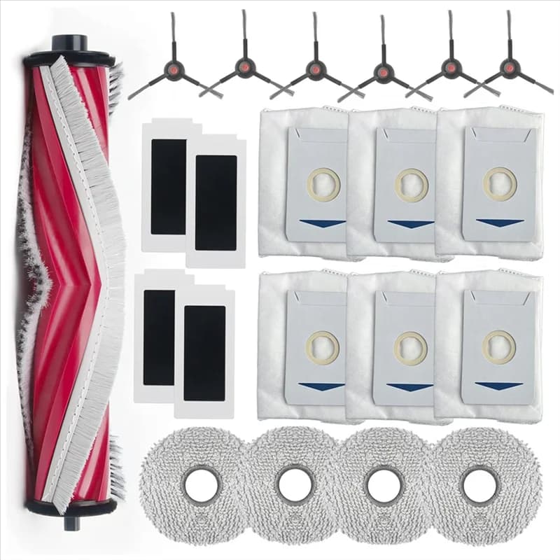 WHYY-Per Yeedi M12 PRO + Robot Aspirapolvere Spazzola laterale principale Filtro Hepa Mop Sacchetti per la polvere in tessuto Parti di ricambio