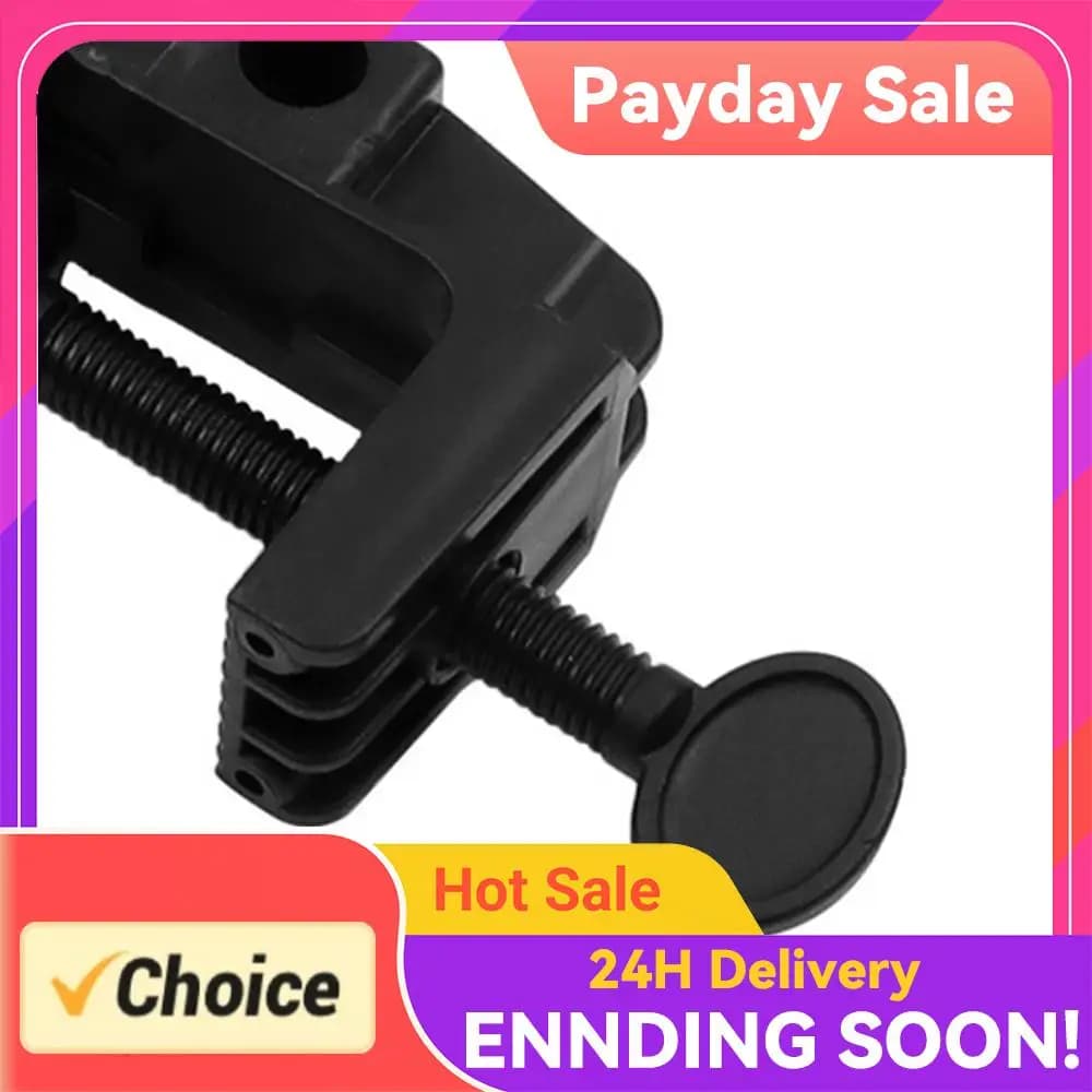Morsetto a Sbalzo Antiscivolo in Plastica a Forma di C, Supporto da Tavolo per Microfono, Lampada da Scrivania, Ringlight
