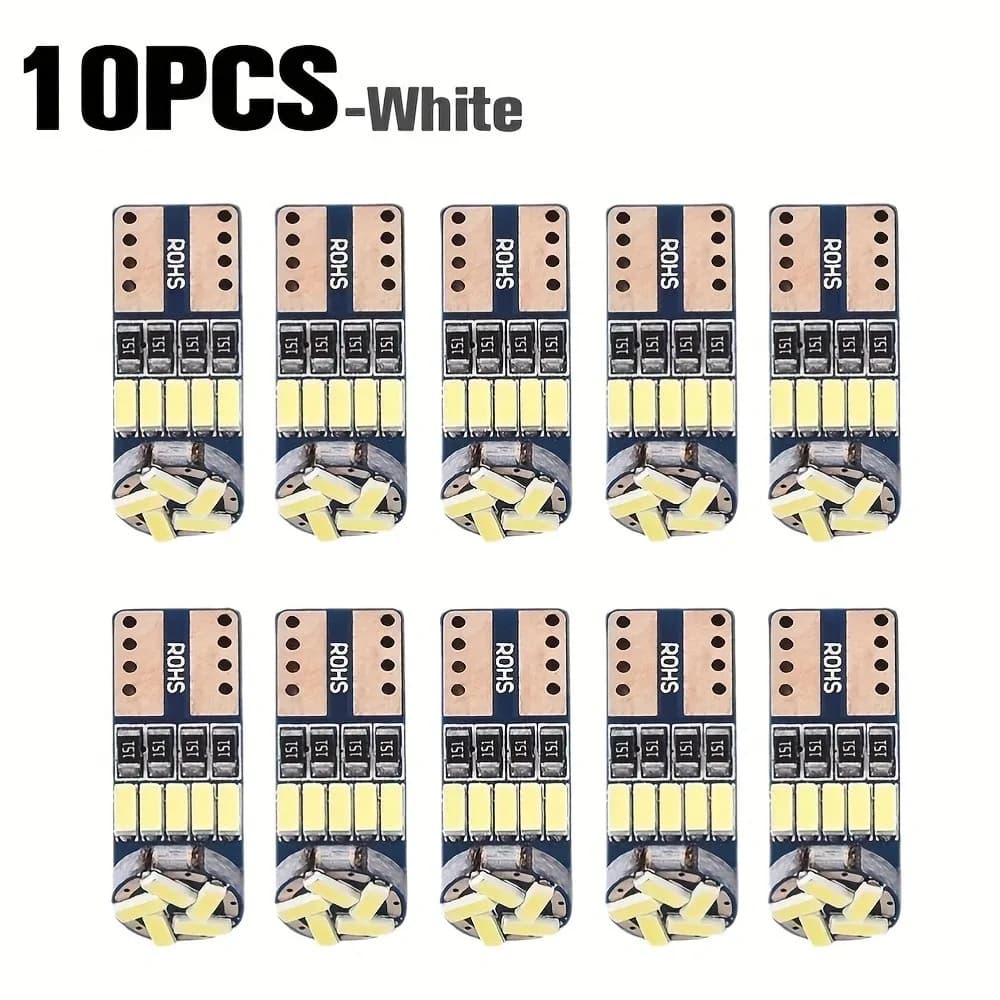 10 pz Auto Ha Condotto La Luce T10 4014 15smd Luce di Lettura Stepless Decodifica W5W Interni Auto Luce Canbus Tetto Luce Della Stanza Lampadina Auto