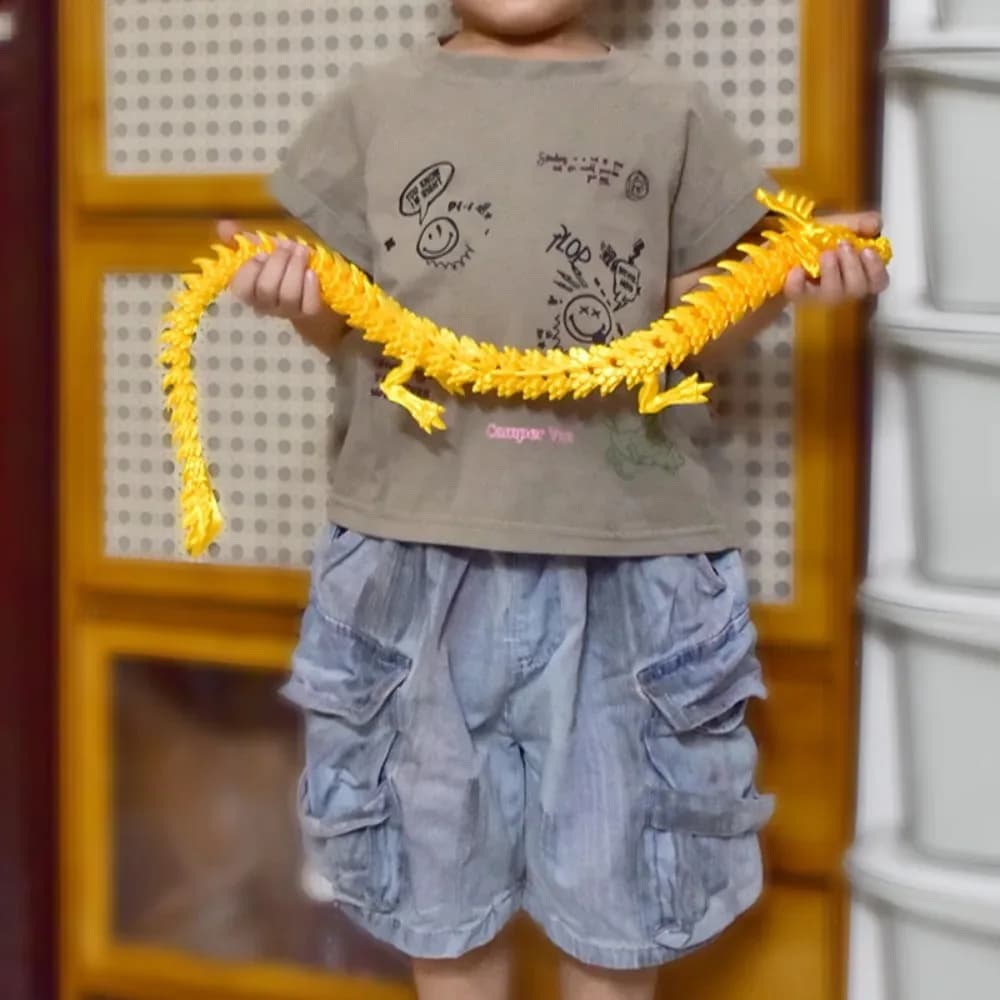 88CM 60CM 3D Stampato Gemma Drago Cristallo Agitarsi Giocattolo Girevole Drago Articolato Regalo per I Bambini con ADHD Perfetto per I Compleanni