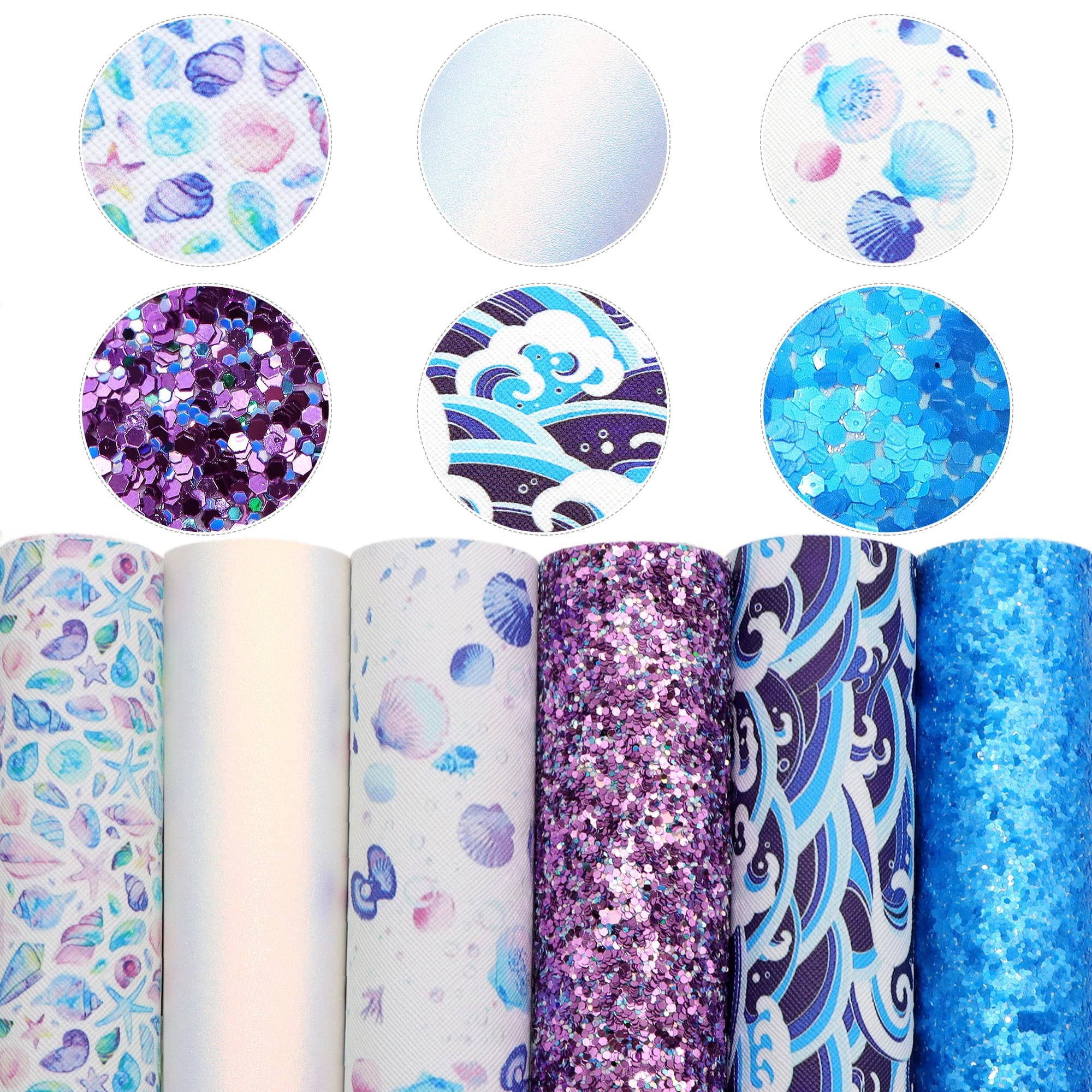 20*33cm Solid color Print Faux Synthetic Leather Set Glitter Fabric For Bows Leather Crafts DIY Handmade Material Earrings Bags
