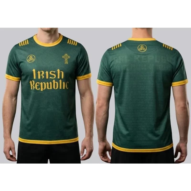 T-shirt Commemorativa Donna Croce Celtica Repubblica Irlandese Traspirante Casual Streetwear Manica Corta per Fan Culturali