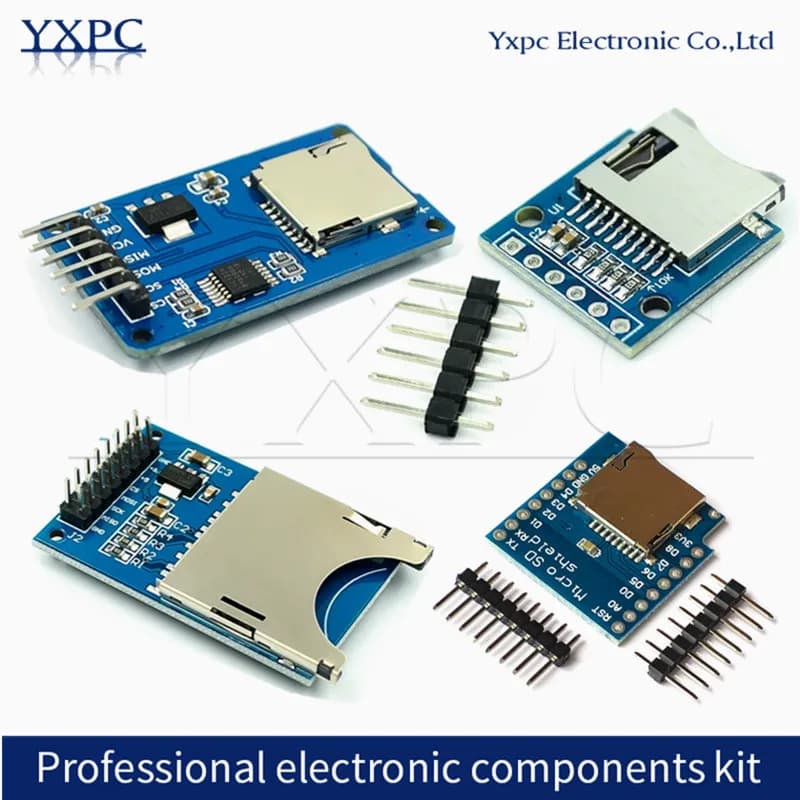 (1-5-10)pcs SD Card Reader Module Micro TF / Standard SD / MINI SD SPI Interface Level Shifter 3.3V 5V Data Logger for Arduino