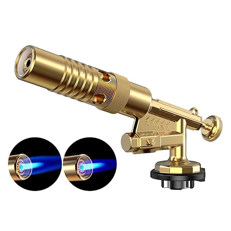 All Bronze Gas Torch Welding Nozzle Heat Flame Gun Bronze Brazing Blow Torch Propane Gas Plumbing