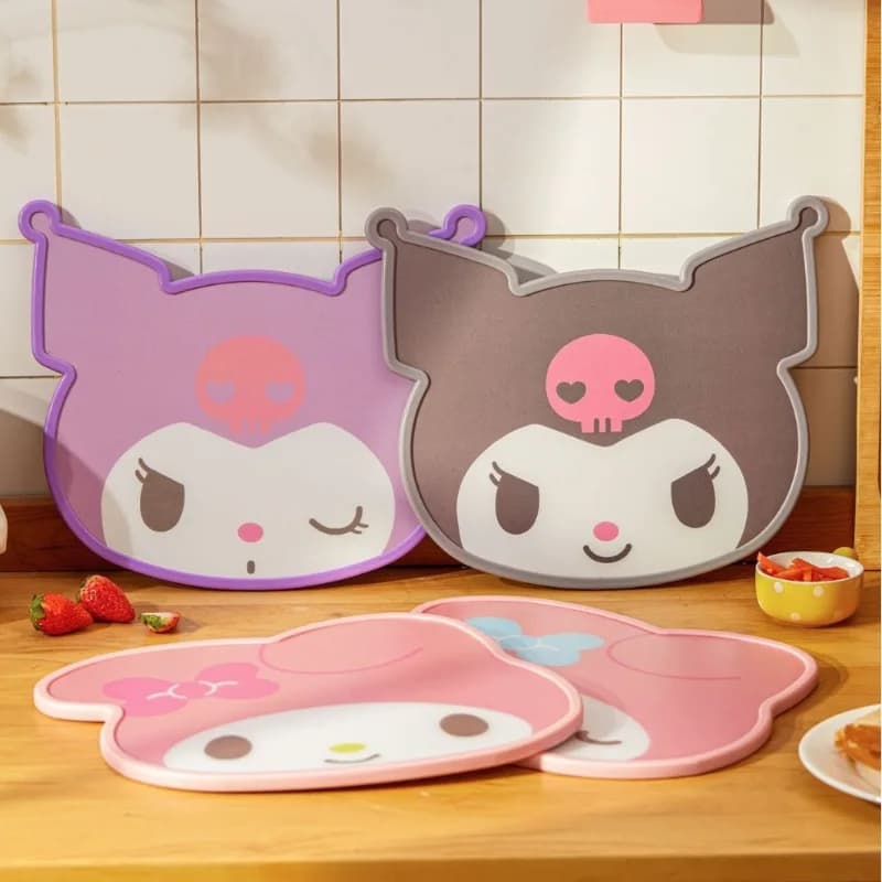 Sanrio Cartoon Food Grade PP Cutting Board Kawaii Hello Kitty Portable Baby Double-sided Complementary Food Cutting Board