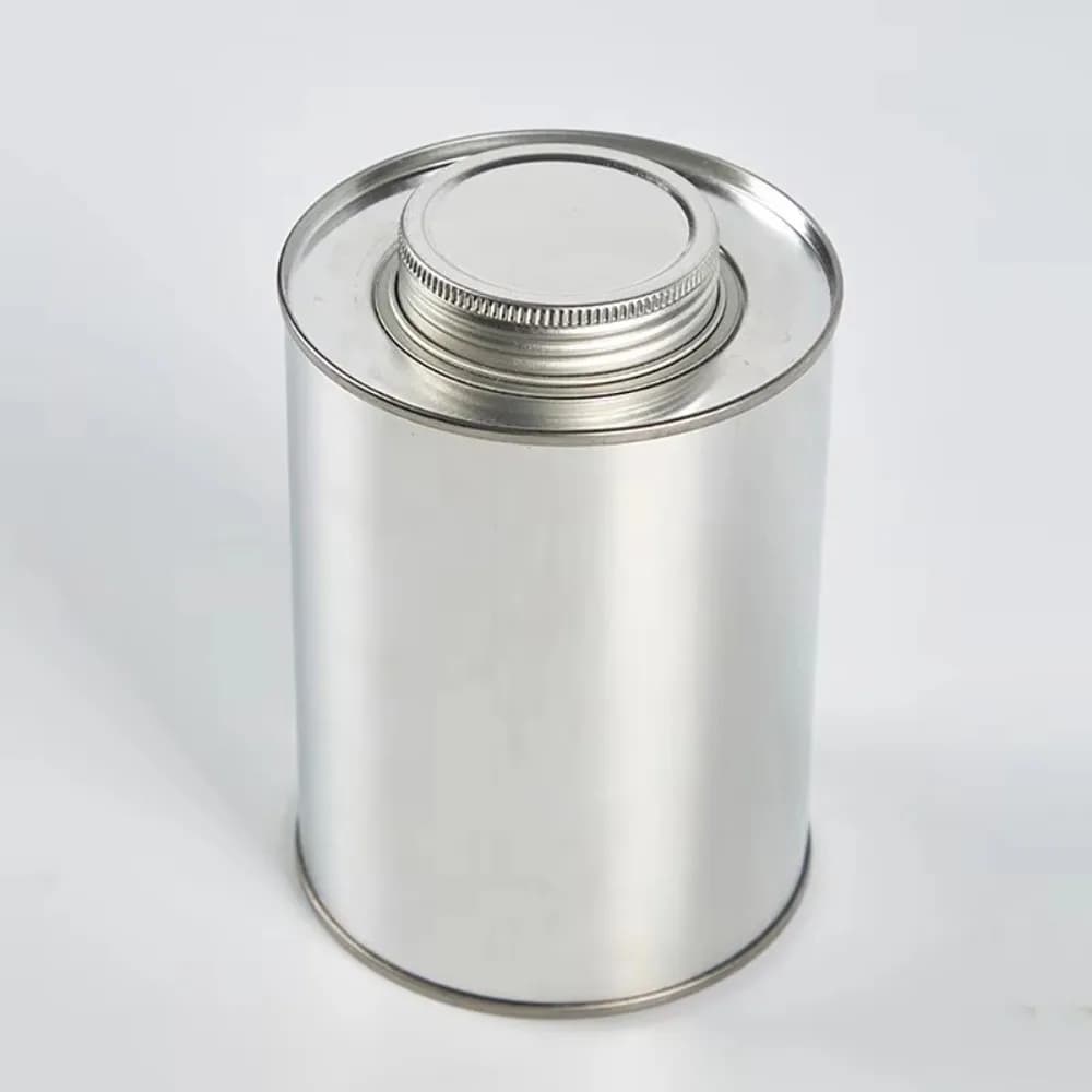 Round Coffee Bean Storage Can Tinplate Sealed Metal Jar Small Collectables with Air Valve Tea Pot Container Home Packaging Box