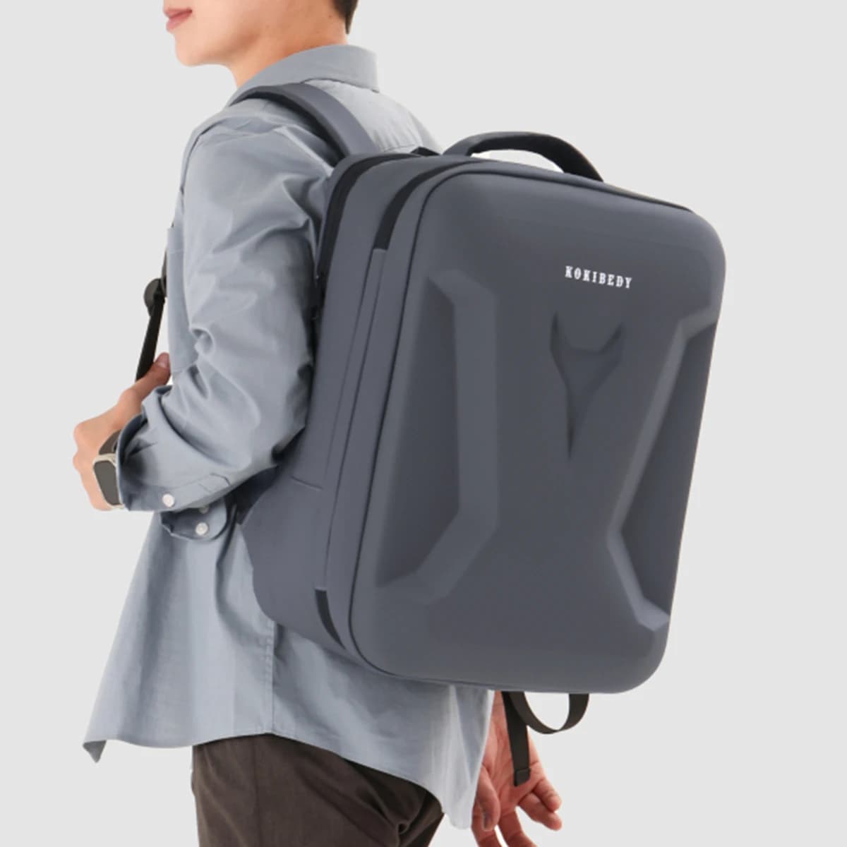 German Large-Capacity Hard-Shell Backpack for Male College Students, Gaming Laptop Backpack, Travel, Business Trip, Commuting, Business Computer Bag