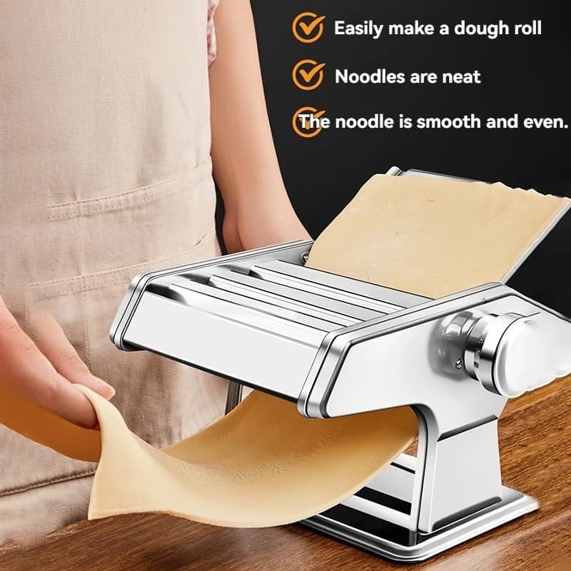 Macchina per Pasta Manuale Multifunzione, Piccola Dimensione per Uso Domestico, Pressa per Impasto e Sfoglia per Ravioli, Utensile da Cucina