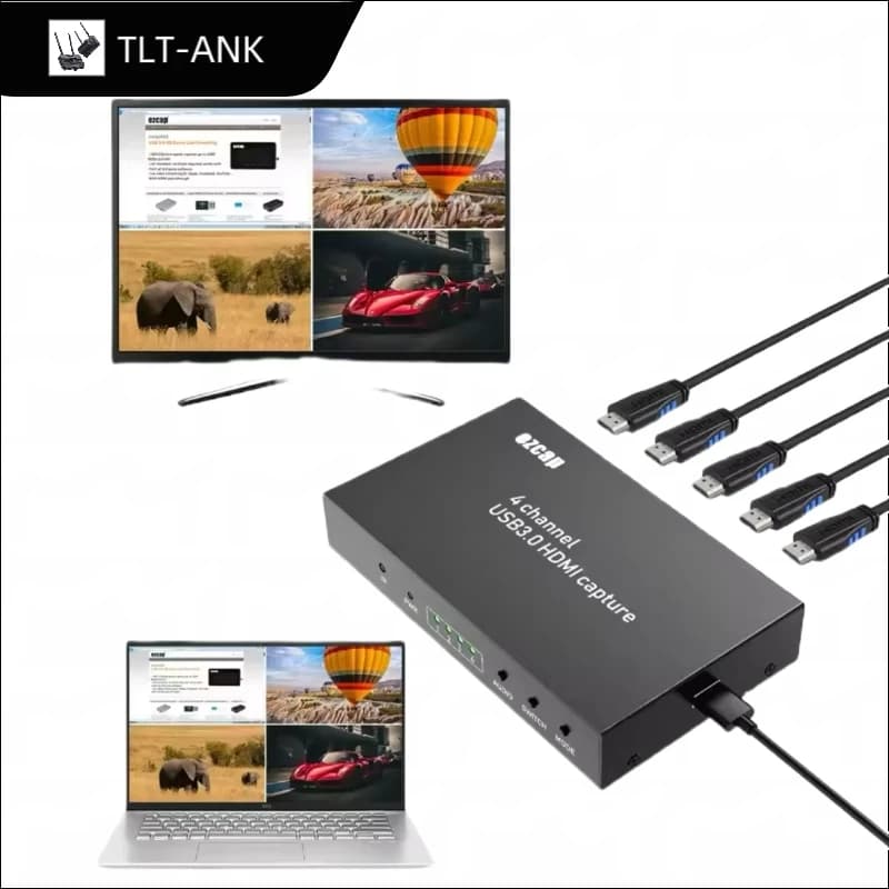 Ezcap264 4x1 HDMI Multi-Viewer Switch a 4 canali HD 1080P 60fps USB 3.0 Scheda di acquisizione video Scatola di registrazione di giochi PC Streaming live