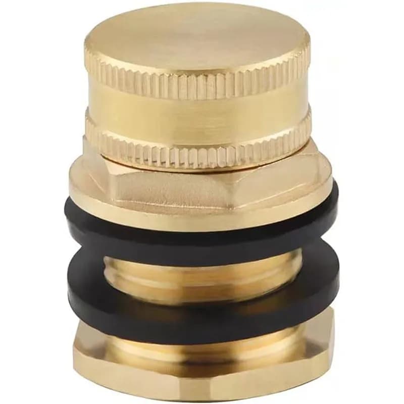 Connettore a Sfera in Ottone per Tubo da Giardino, 1/2" Femmina e 3/4" GHT Maschio per Serbatoio