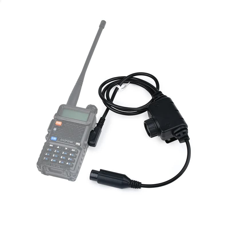 Auricolari PTT tattici Wadsn U94, adatti per la caccia all'aperto, adattatori PTT civili militari, accessori per walkie-talkie