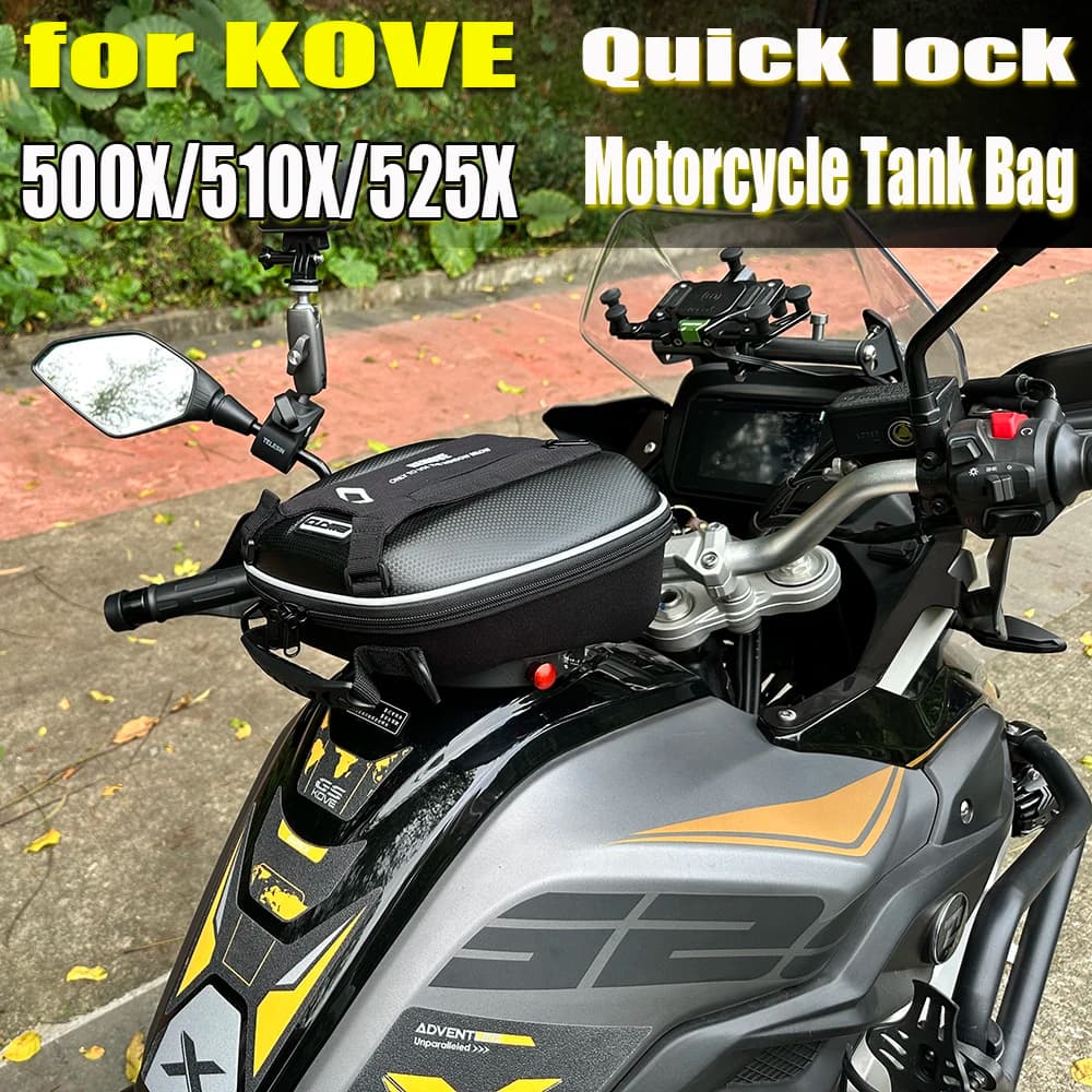 Per KOVE 500X 525X 510X BRISTOL VENTURI Colove KY Borsa da serbatoio Borsa da navigazione con blocco rapido Zaino Bagagli impermeabili Top Case