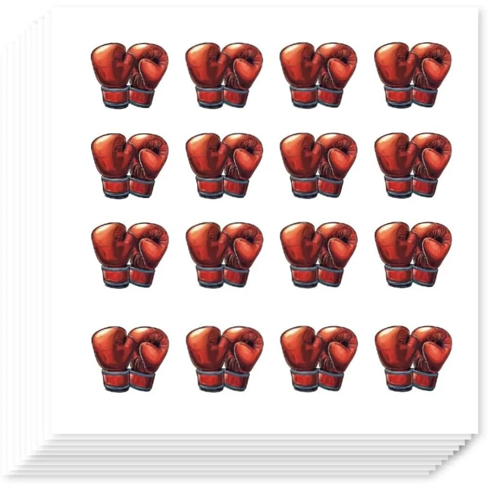 320 pieces dynamic boxing glove stickers self-adhesive sports decal sports decals for gym equipment decorations for cabinets diy projects