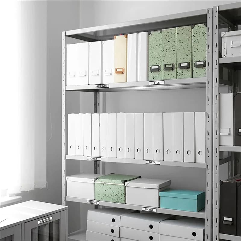 Porta etichette magnetiche da 400 pezzi Etichette magnetiche a canale C, porta carte dati magnetico con protezione in plastica trasparente-PZZW