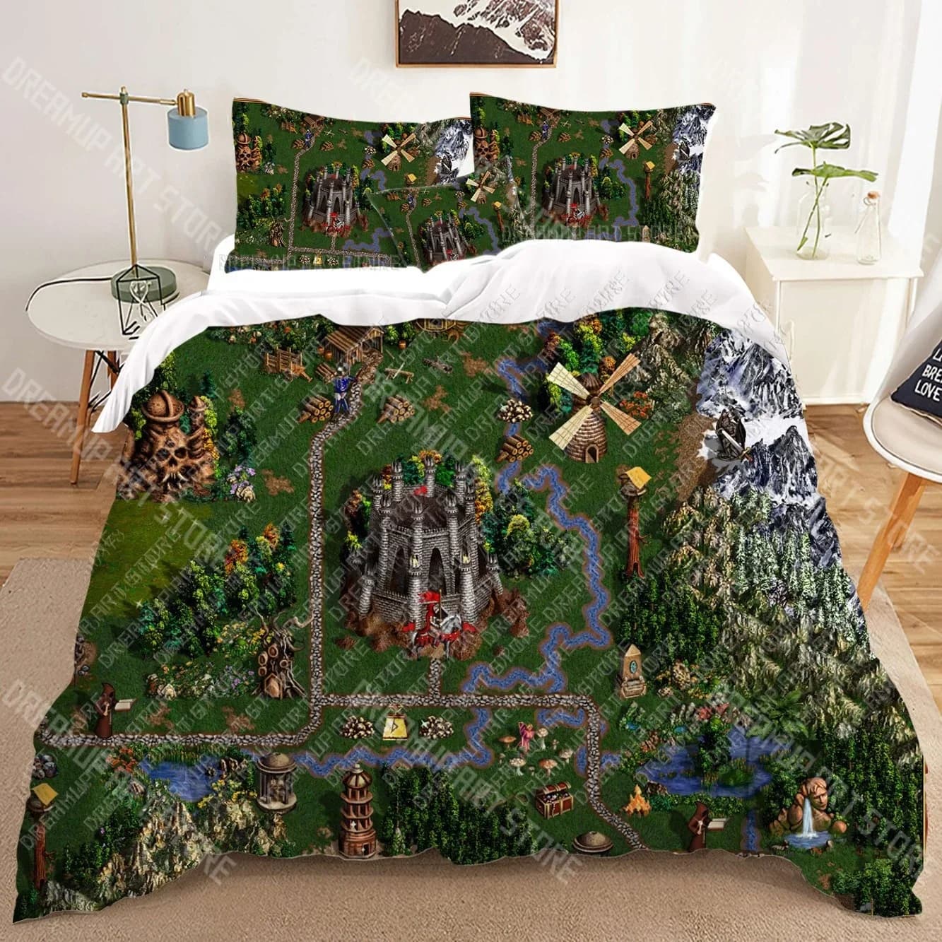 Heroes of Might and Magic Set di biancheria da letto 3D copripiumino con stampa Adulti_ trapunta da letto per bambini regalo di compleanno dropshipping