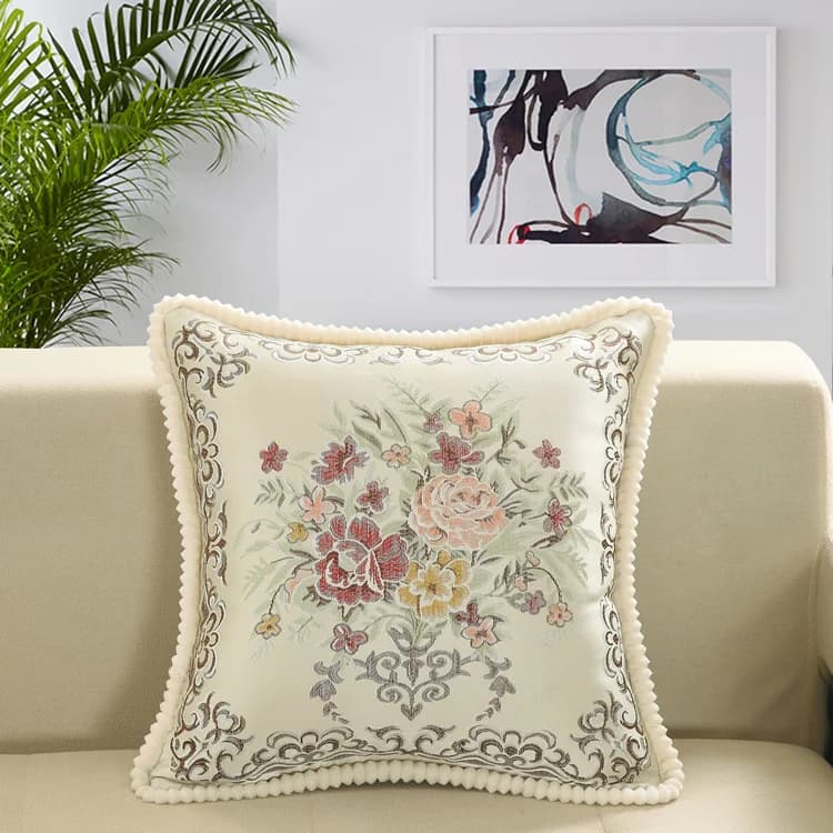 Cuscino Grande Europeo per Divano, Supporto Lombare 55x55, Lusso Leggero per Soggiorno
