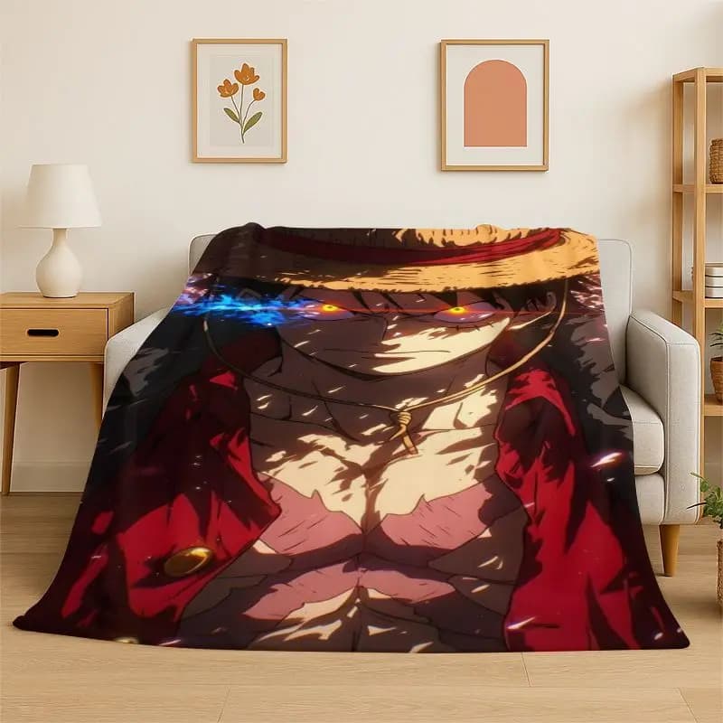 Classic Anime One P-Piece Cartoon Zoro Soft Flannel Throw Blanket,Cozy Blanket for Bed,Couch,Sofa,Bedroom,Living Room,Travel