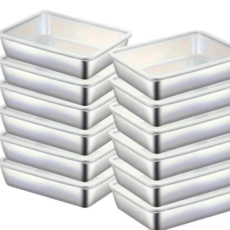22pcs Stainless Steel Food Storage Container Set Meal Prep Fridge Organizer Home Kitchen Accessories Tools 11 Boxes 11 Lids