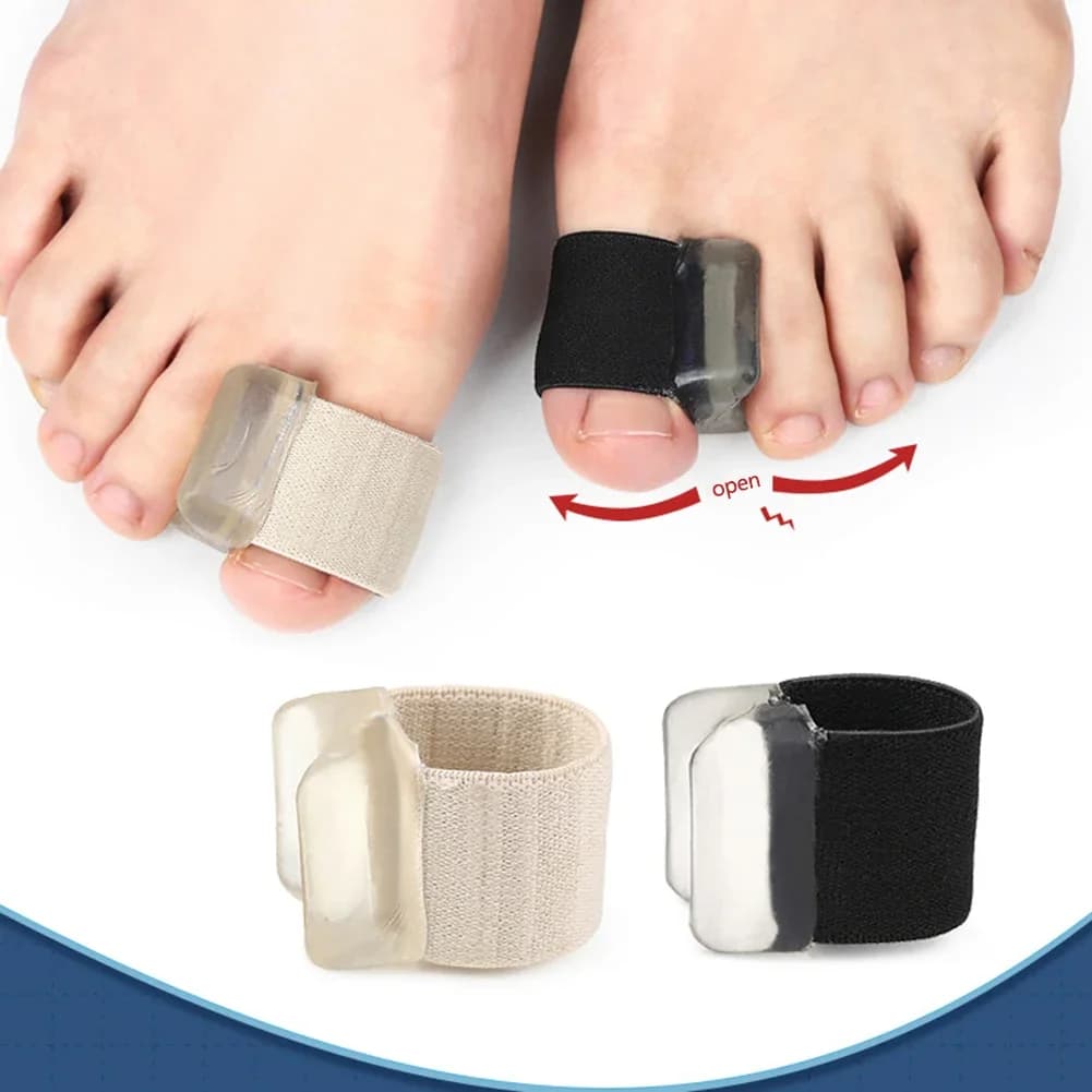 1Pair Hallux Valgus Appliance Daily Wear Silicone Foot Hallux Valgus Braces Elastic Toe Straightener Corrector for Foot Supplies