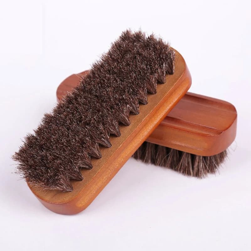 Set di Spazzole per la Cura e la Pulizia dei Capelli di Cavallo, Spazzola per Scarpe con Setole a Manico Lungo Medio per Rimozione di Olio e Polvere