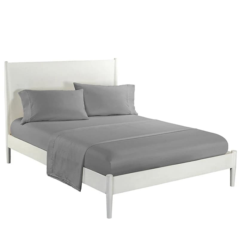 Set of sheets Elastic flat sheet Bed sheets with corners Federa Grigio Soft and comfortable Set of bed linen adjustable non-slip Fabrics for the house