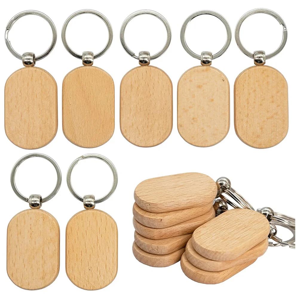 20 pezzi di targhetta per cani in legno vuota, targhetta personalizzata, portachiavi in legno laser, incisione su legno, targhetta identificativa in legno