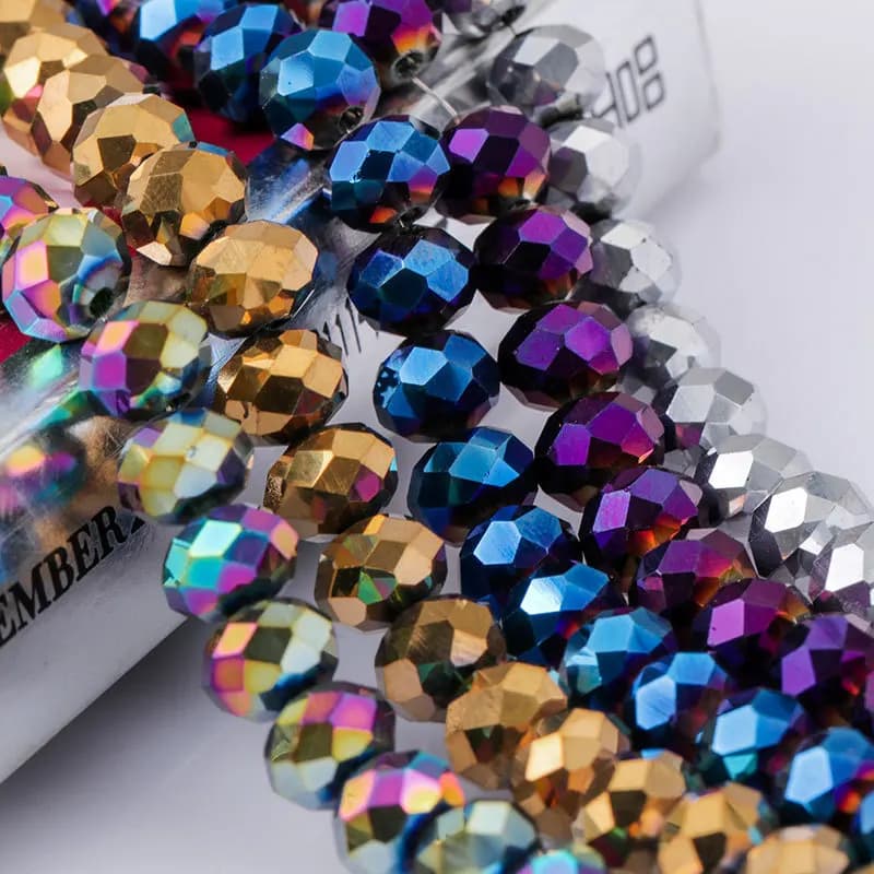 1 Strand 3/4/6/8mm Black Hematite Natural Beads Loose Polygonal section Pendant For DIY Bracelet Earring Jewelry Making