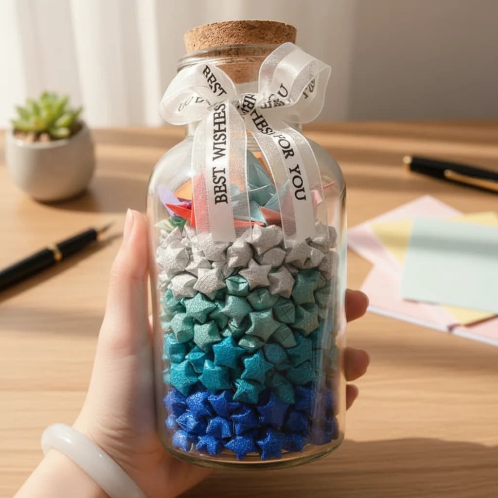 540 Sheets Colorful Star Origami Paper Single Sided Cartoon Lucky Star Origami Best Wishes Art Craft Folding Star Scrapbooking