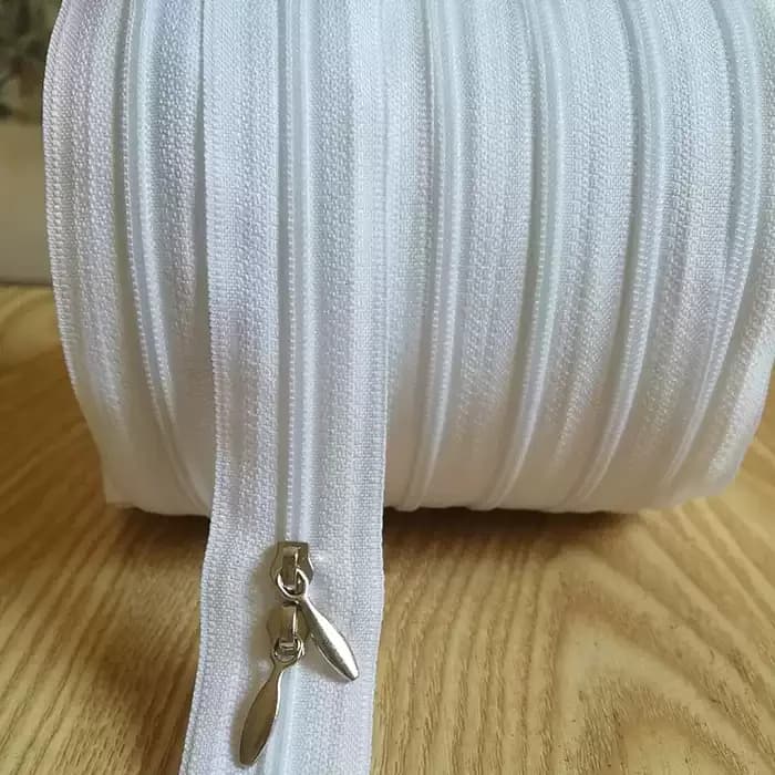 3 # 5 # Kit di Riparazione Cerniera Lunga 10m in Nylon per Copripiumino, Sacco a Pelo, Lenzuolo, Zaino, Divano - Cursore Cerniera Resistente
