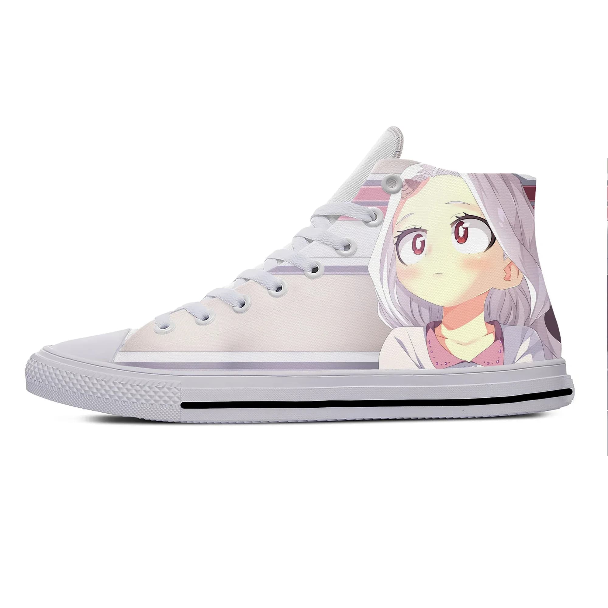 Japanese Anime Cartoon My Hero Academia Eri Chan Casual Cloth Shoes High Top Lightweight Breathable 3D Print Men Women Sneakers