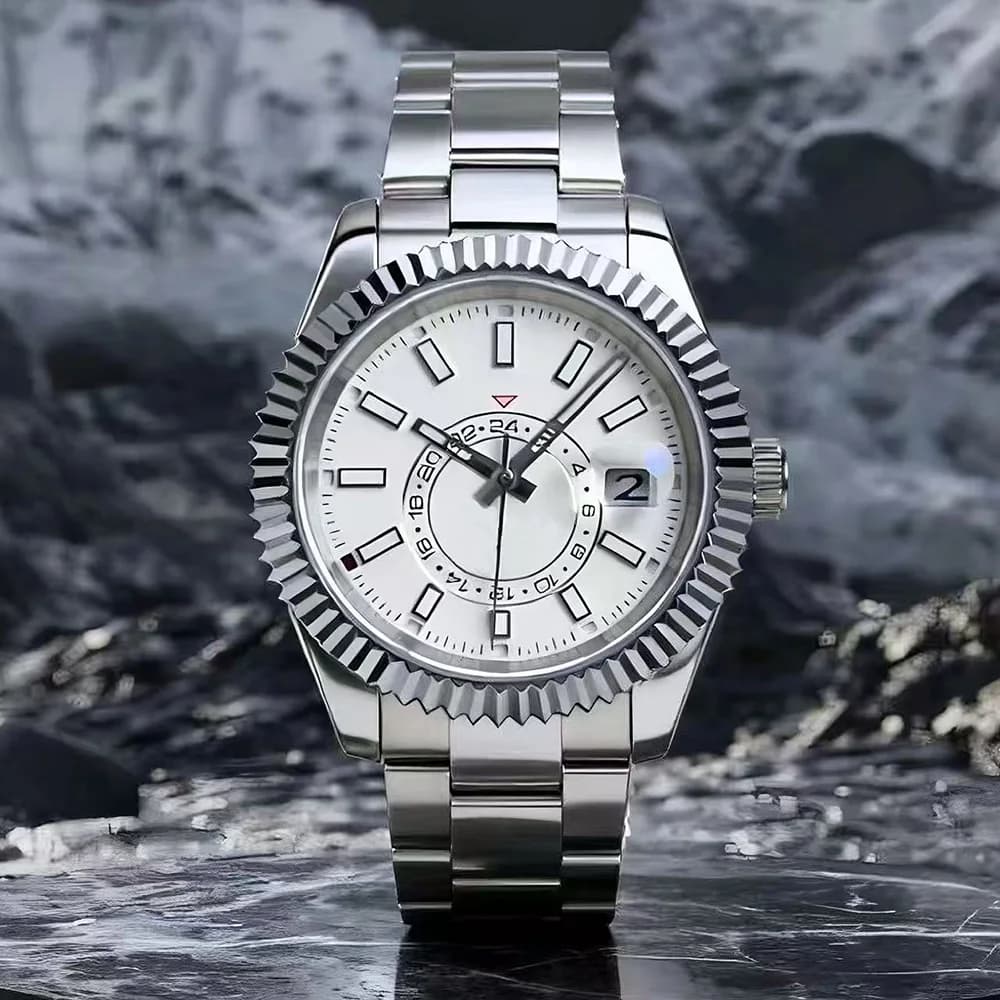 Men's Mechanical Watches, Luminous Automatic Movement Watch, Stainless Steel Waterproof Watches for Men Women
