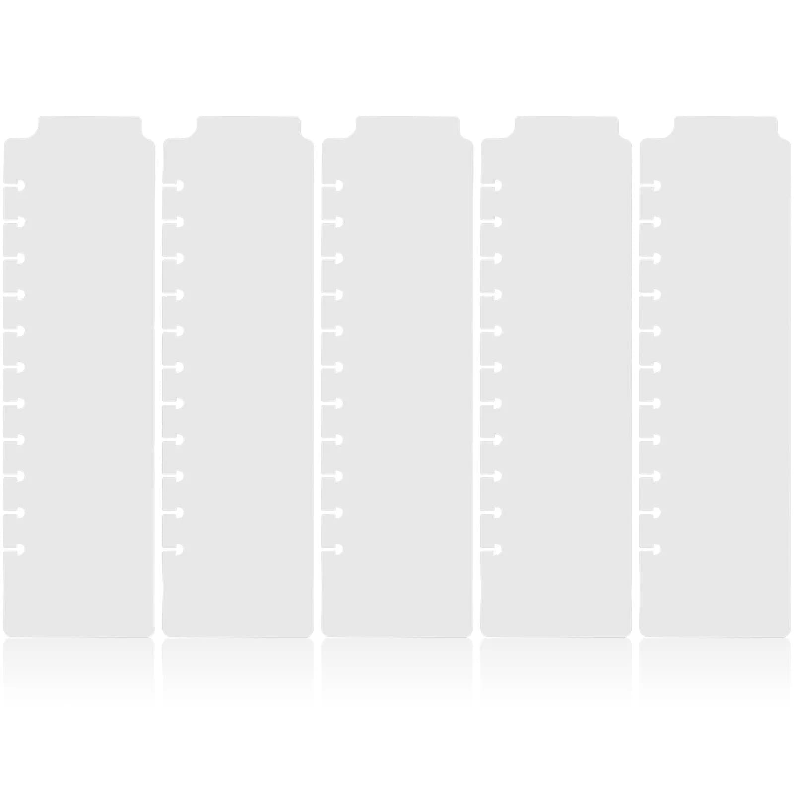 5 divisori per raccoglitori per notebook, divisori per mini raccoglitori in plastica, divisori per cartelle, segnalibri a scatto per organizzare appunti, accessori per agenda