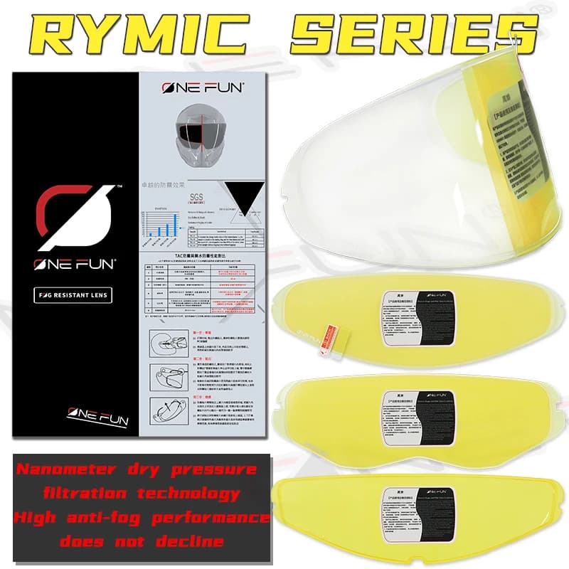RYMIC Helmet Legend Full-Coverage Helmet Anti-Fog Sticker Unisex Motorcycle Helmet Anti-Fog Winter Motorcycle Anti-Fog